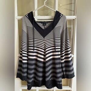Calvin Klein Striped Hooded Shirt